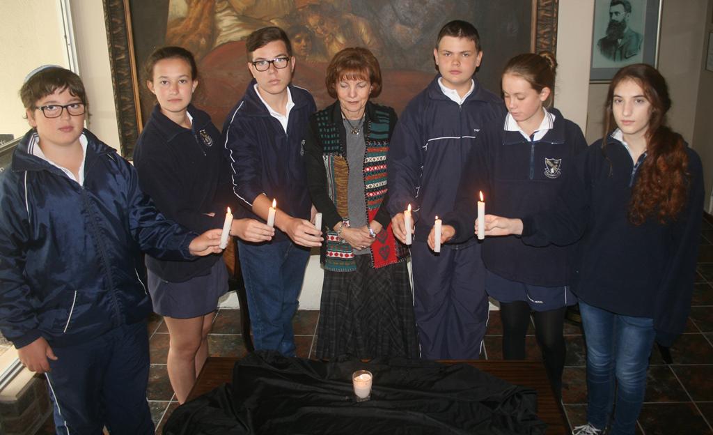 Today we remembered those who lost their lives in the Holocaust with a moment of silence and the flames of 6 candles