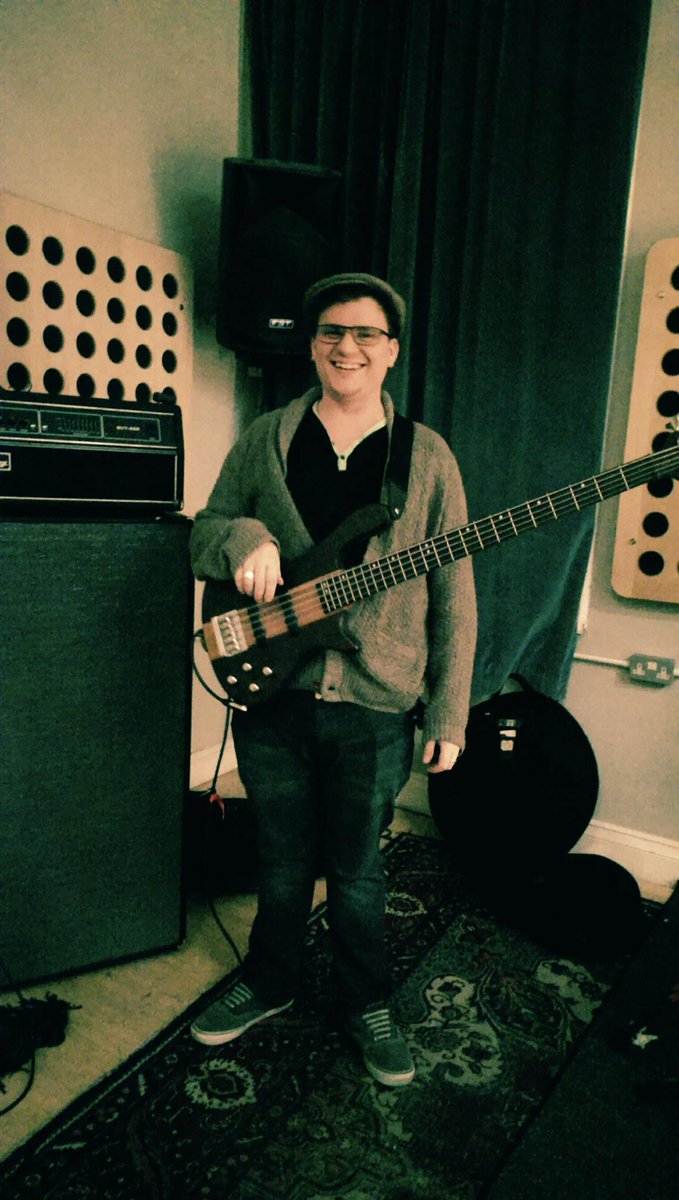 DevilInDetailUK's tweet photo. We are chuffed to introduce Tom, our new bassist! Give him a wave, he's a good egg. #newbassist #hatsarethenewcats http://t.co/H9KEUx9NCc