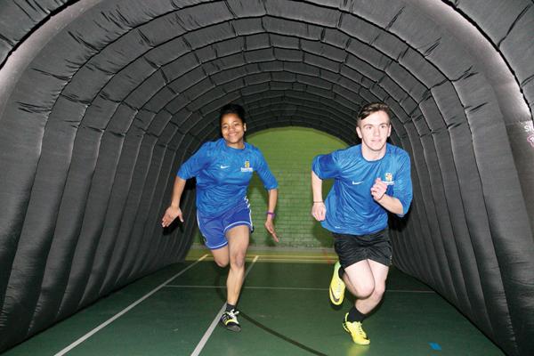 SchoolsWeek's tweet photo. .@Deans_field pupils test their speed by racing Usain Bolt! Well, a virtual one anyway - http://t.co/k8EbfIVnLo http://t.co/l1iYklUvVM