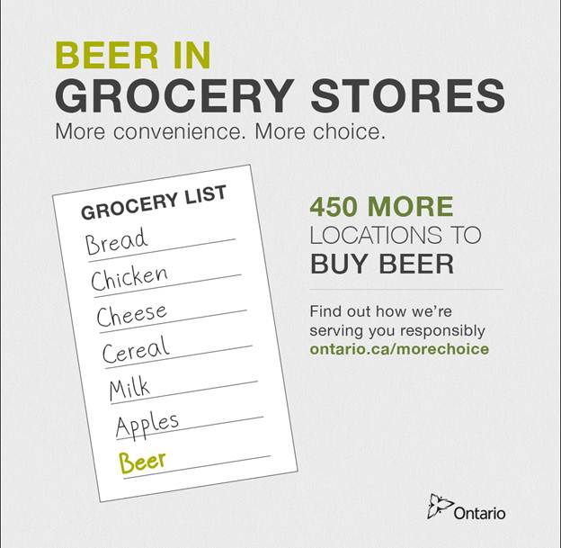 ONfinance's tweet photo. Beer in grocery stories. Find out how we’re serving you responsibly at http://t.co/I7APiJrqBX http://t.co/jLJ0qVQKEb