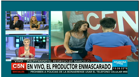 YoAmoAlTrece's tweet photo. Ahora en @C5N desde @prensaideas c @Okmajomartino el 💀👽 @gfernandezok Palpita el regreso de @cuervotinelli http://t.co/1Ta0afuRm3