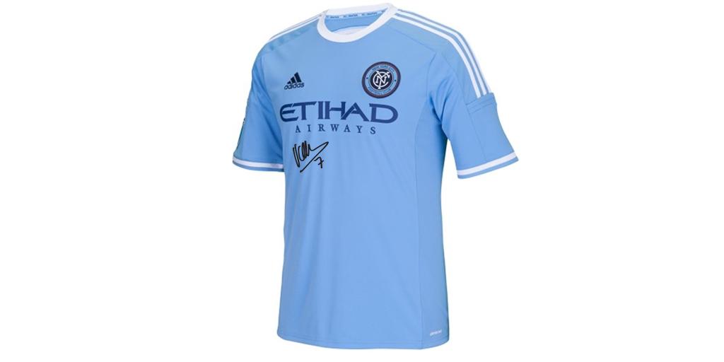 newyorkcityfc's tweet photo. RT + follow @NYCFC for a chance to win this #NYCFC jersey signed by Captain @Guaje7Villa. Winner announced Friday. http://t.co/WC0Kw611G3