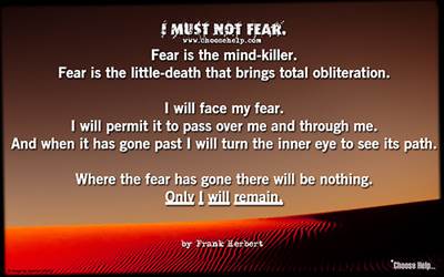 awallfly's tweet image. #Fear is the #MindKiller”-- Bene Gesserit, (Frank Herbert)Dune