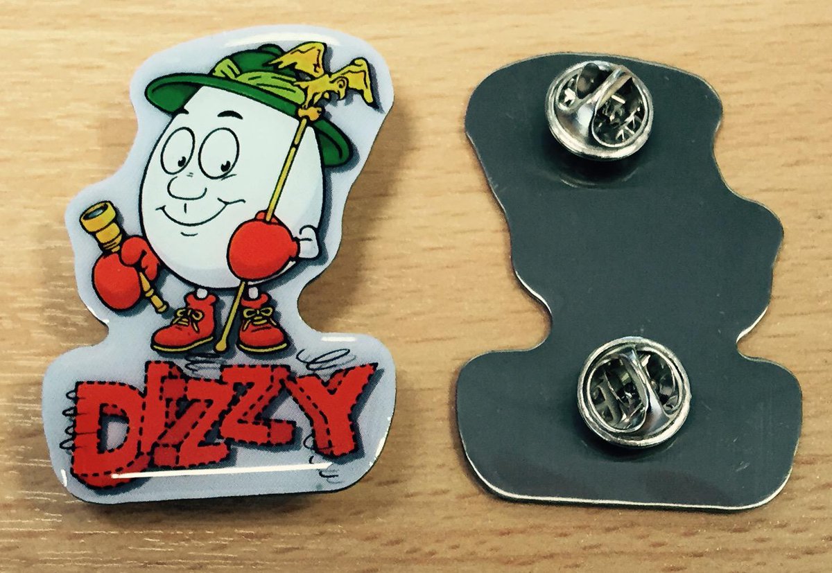 Be a Dizzy friend !
20 quality Pin Badges to give out.
Retweet to get one free. 
Details: facebook.com/HeroDizzy