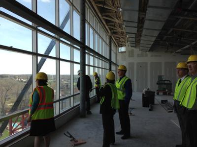 iowawebdevs's tweet photo. RT @iowatechchicks: What an amazing facility and resource the @Kirkwood_At_UI will be! Thanks for the tour. http://t.co/rdqOljiVye
