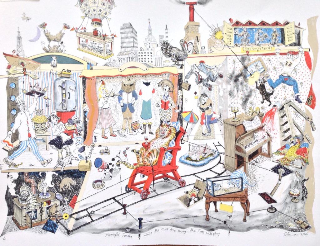 ChrisorrRA's tweet photo. Moonlight  Sonata will be on show at the London Original Print Fair 23-26April on the Brook Gallery stand. http://t.co/UFvXAuA5eC