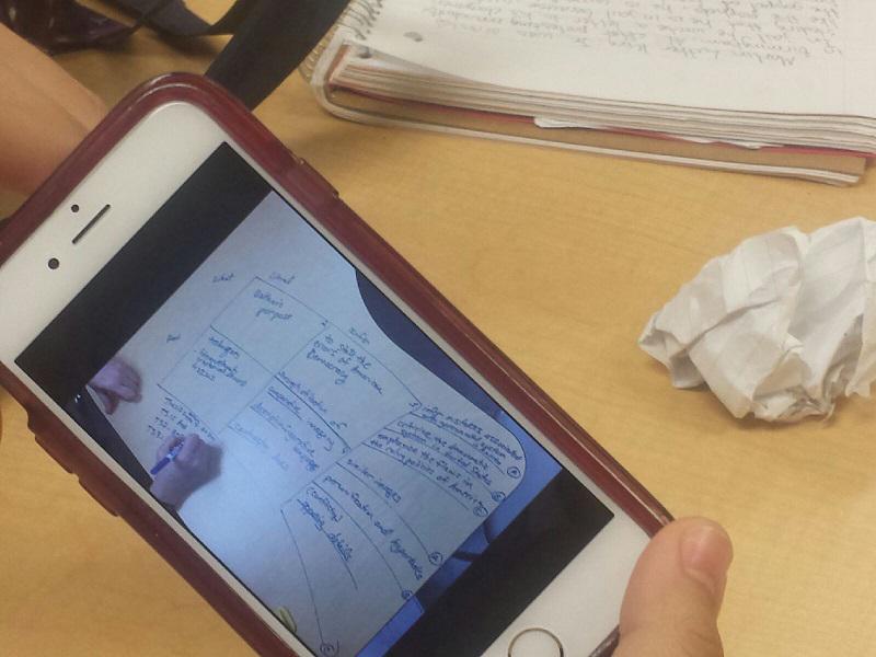 leawalker_it's tweet photo. @BALL_HIGH C Jackson Prompt Analysis image student took picture of for timed writing #GISDGameOn http://t.co/PzFQuWTqMx