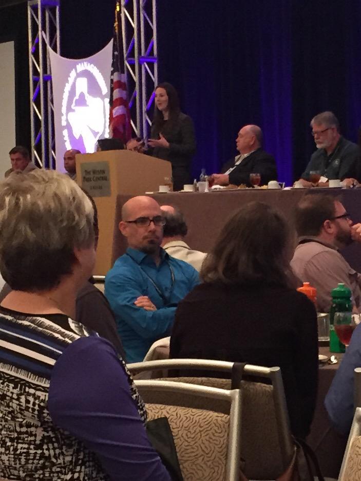 CindyEngelhard1's tweet photo. Congrats to Jessica Baker, TFMA President! #2015TFMA #HalffAssociates http://t.co/hNzwx1zkrG
