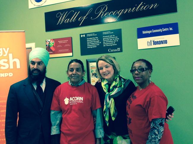 ACORNCanada's tweet photo. Glad to have some good allies in elected positions ready to fight for #remittancejustice @peggynashNDP @jagmeetNDP http://t.co/9G7pKrvaKh