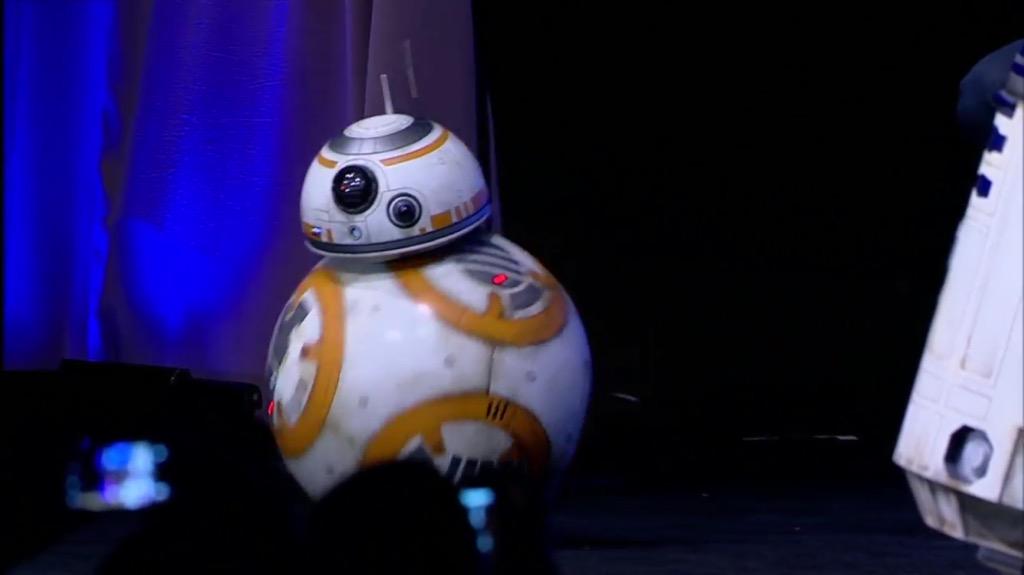 Mgwarner1's tweet photo. New droid comes out on stage! #StarWarsCelebration http://t.co/CacktaRNld