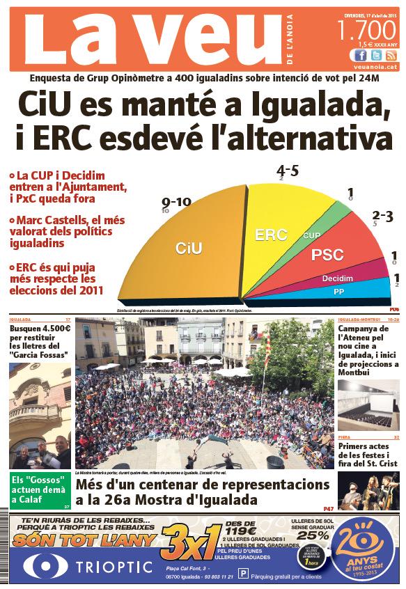 ignasivich's tweet image. El sondeig independent de @veuanoia ratifica les dades del de @RadioIgualada de dimarts @PremsaComarcal #objectivitat
