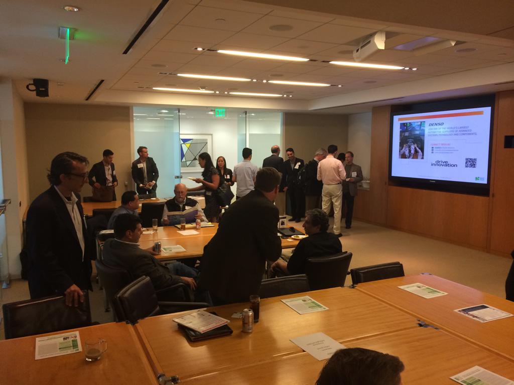 Spyfor's tweet image. Introductions and networking done; on with the program #techintransit @cleantechopen