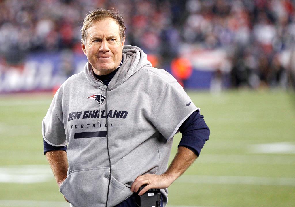 Happy birthday Bill Belichick aka the only person who can rock the short sleeve hoodie 