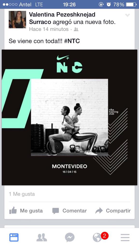 valepeshe's tweet photo. A pasarla genial con NIKE WOMAN #NTC !!!!!! http://t.co/s9lfEkYI2u