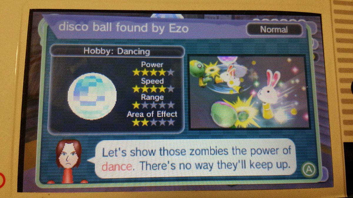 tomdude's tweet image. Already some interesting weapons in #BattlegroundZ. #MiiPlaza #StreetPass #3DS