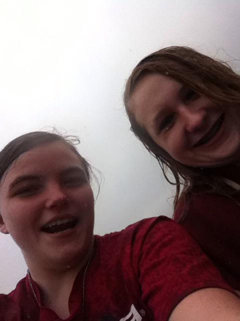 ColdrenDestiny's tweet photo. Fire Drill. Pouring outside. I'm loving it. http://t.co/ztuXbB9J72