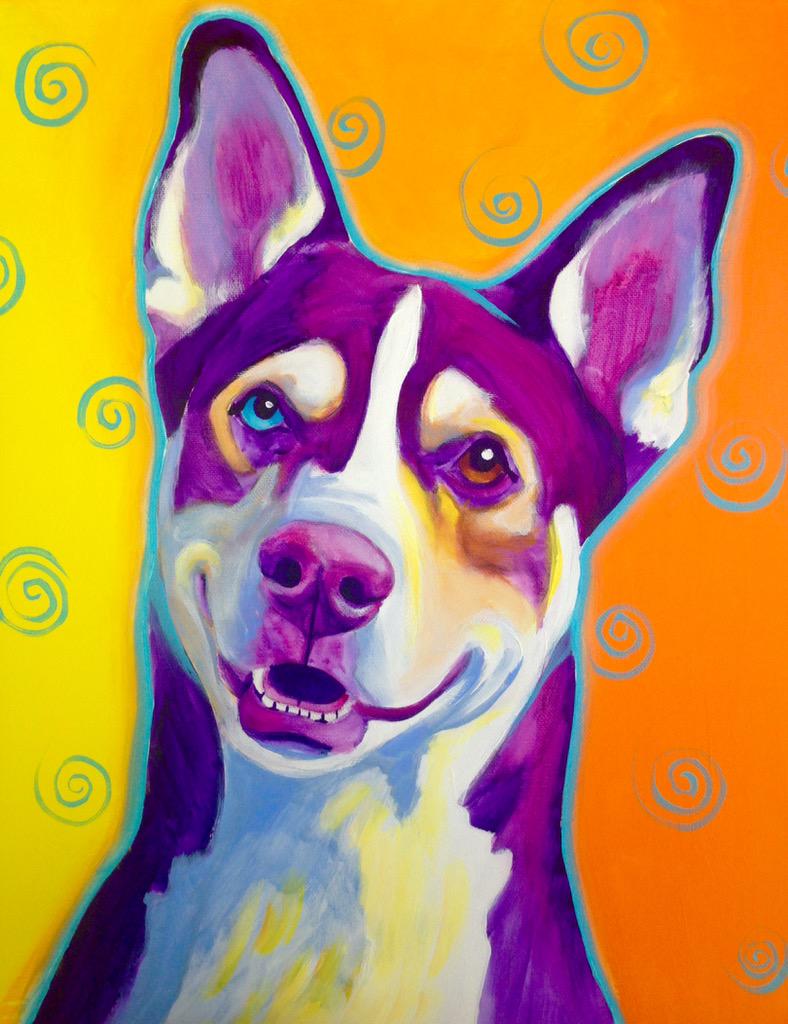 dawgpainter's tweet photo. This happy guy will be featured in @WalterFoster's new book DIY #PetPortraits being #published for kids in Nov! http://t.co/LuUn7MwZm3