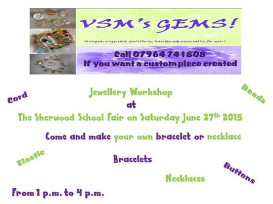 vemsm's tweet image. @vsmsgems will be showcasing @sherwoodprimary PTA School Fair 29th June from 1300-1600. Unique buys &amp;amp; make your own!