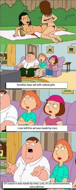 SimplyMen's tweet photo. Peter Griffin is a savage http://t.co/FThT74Vdht
