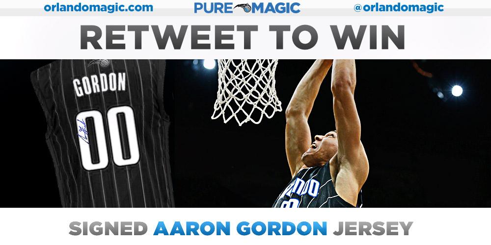 OrlandoMagic's tweet photo. RT to win a signed @IamAaronGordon autographed jersey as we continue to #ThankYouMagicFans! http://t.co/wffWN7ElVl