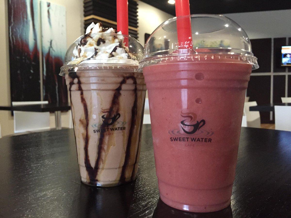 Happy Hour starts now!
Stop in at SweetWater Cafe for 1/2 price Frappes and Smoothies from 2-4pm daily!!!
