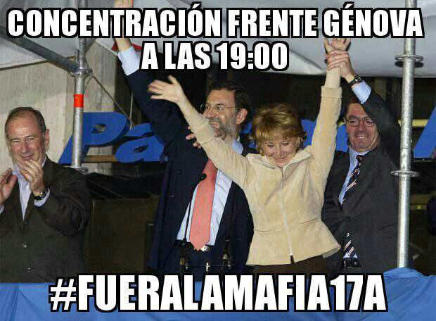 #FueraLaMafia17A Concentración convocada a través de las redes sociales CCvNHgQWYAEsUnV