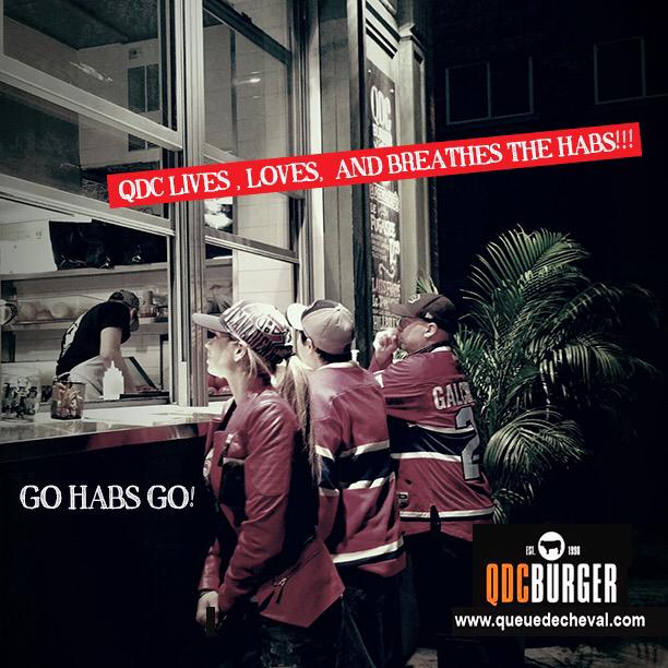 QdcBurger's tweet photo. #qdcburger #qdc #backalley #burgergasm #Playoffs2015 #hockeycity #montreal #montrealburgers #weliveandbreathehockey http://t.co/3SeIQDn4LO