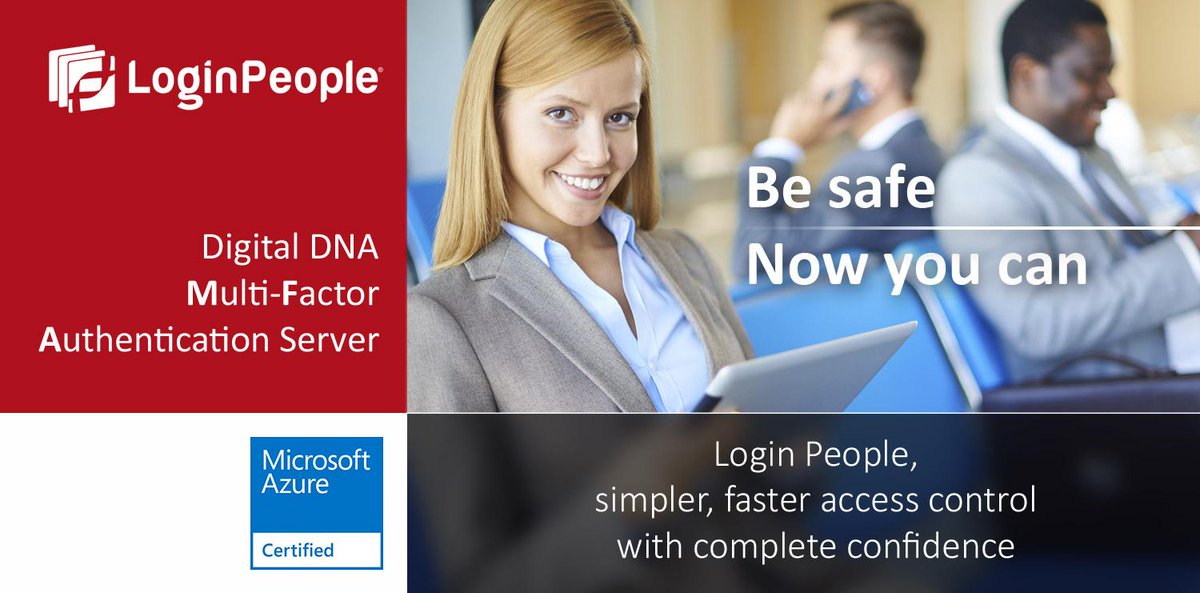 MicrosoftGTM's tweet photo. Be safe. Now you can! Learn how with @loginpeople Digital DNA MFA: http://t.co/IIpZGcRiT6 #Azure http://t.co/0SPUskVnyi