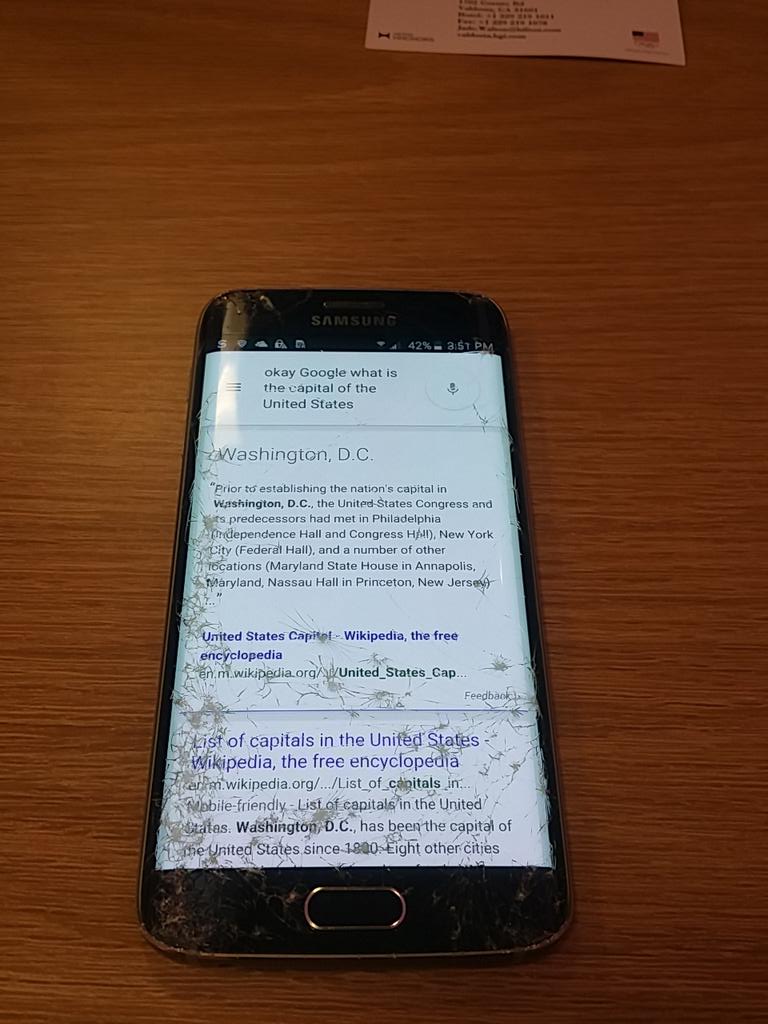 JasonMyb's tweet image. Dropped numerous times, thrown across the room!!..still works!! #gorillaglass #edge #SamsungGalaxyS6  #beast #nocase
