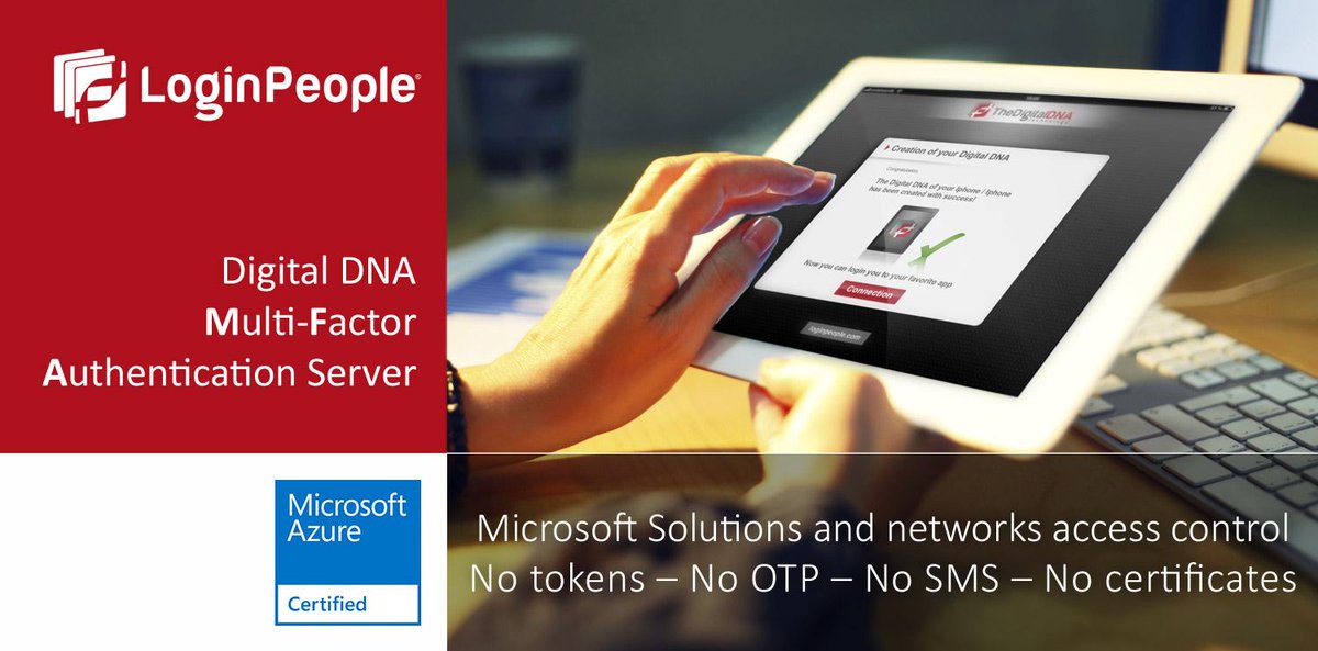 MicrosoftGTM's tweet photo. Why OTPs aren’t enough vs. #cyberattacks — and why @loginpeople Digital DNA #MFA is: http://t.co/KkEhiPdG6I #Azure http://t.co/OlzlqBtqBc