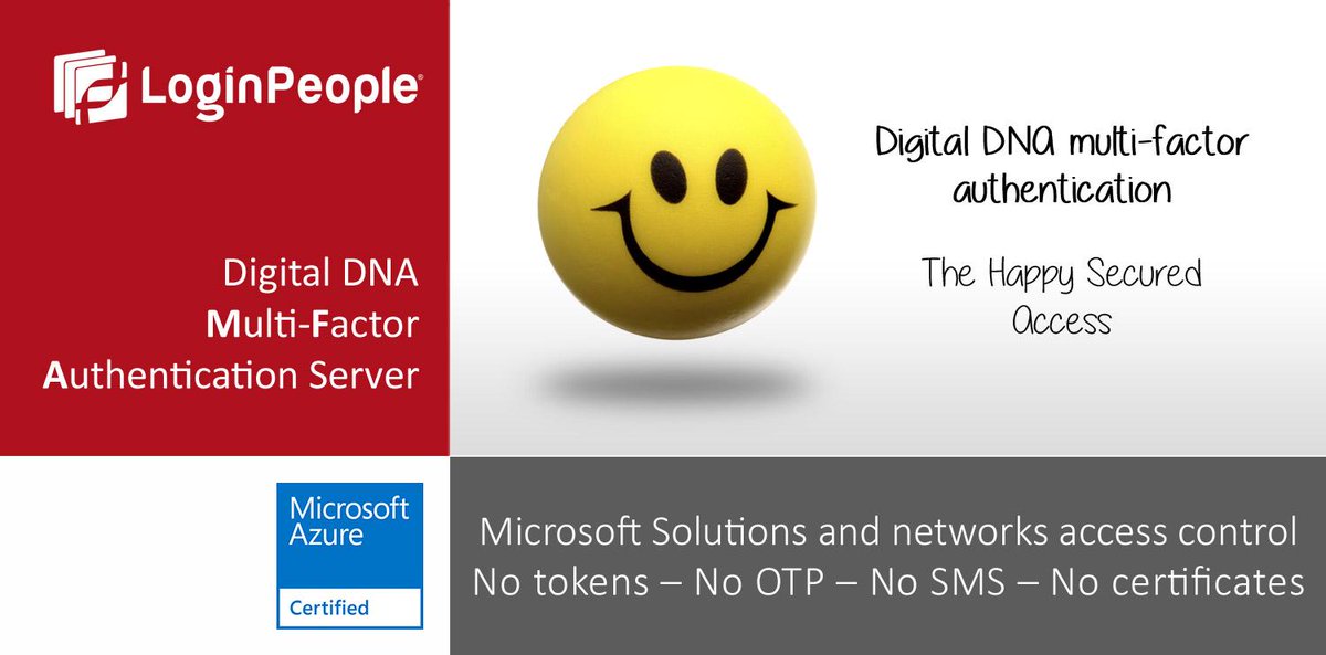 MicrosoftGTM's tweet photo. Afraid of cyberattacks? Be safe and happy with @loginpeople MFA Server in #Azure Marketplace! http://t.co/prsg3ZBcC4 http://t.co/iu3s5XXPxk