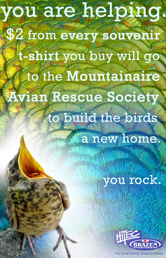 HitecBrazen's tweet photo. We're donating $2 per souvenir t-shirt to @MARSComoxValley towards their new property #downtowncourtenay #comoxvalley http://t.co/zghXLgKMuv