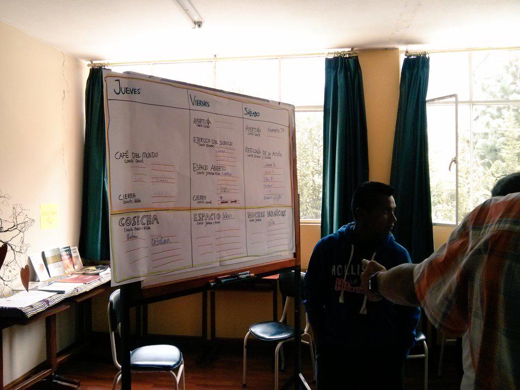 Preparados para empezar con las metodologías de #aohquito cc  <a href="/AofHostingQuito/">Art Of Hosting Quito</a> <a href="/dlamka/">David Lamka Stockar</a>