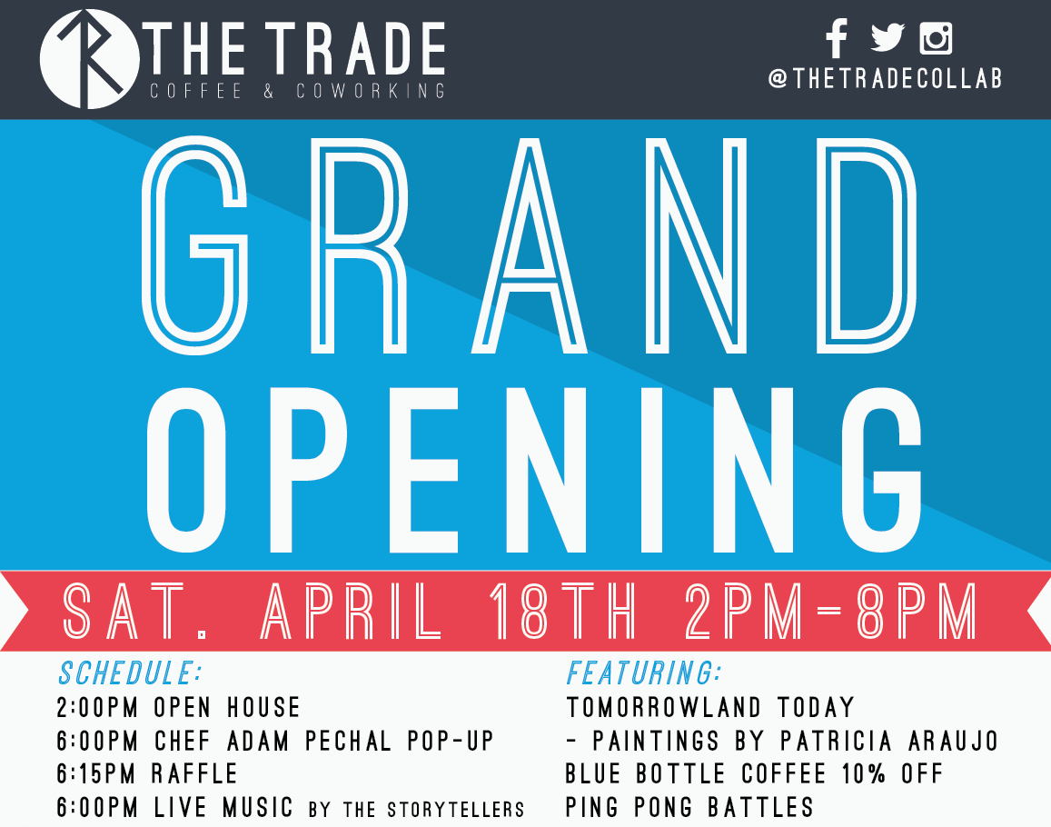 Stop by <a href="/TheTradeCollab/">The Trade</a> #GrandOpening on Sat. Swing by for my chili from @SacBeerAndChili, Cubanos &amp; hot dogs!