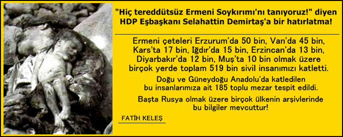 "Hiç tereddütsüz Ermeni Soykırımı'nı tanıyoruz!" diyen Selahattin Demirtaş'a bir hatırlatma!
#APkararıYokHükmündedir