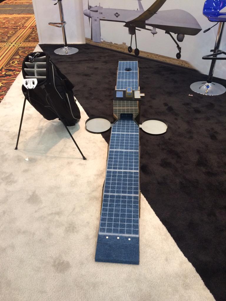 spacechelle's tweet image. I might need this golf putting experience too! @SES_Government #31ss #SatellitePuttPutt #SpaceIsFun