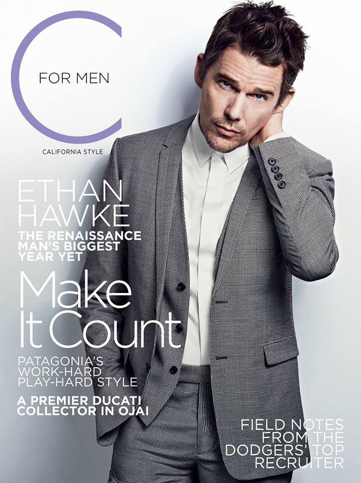 CCaliforniaMag's tweet photo. The April men's issue is here! Ethan Hawke covers our #MensSpring issue! #CMagazine http://t.co/s152E0OXSn