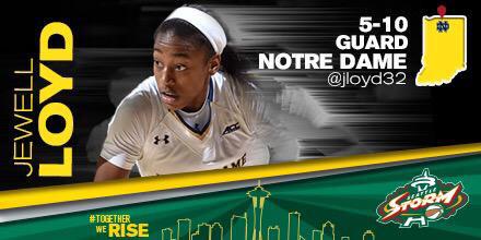 SteveTVNews's tweet photo. SEATTLE: Welcome these 2 talented ladies to the Emerald City! #1 &amp; #3 picks in 2015 @WNBA draft. @seattlestorm http://t.co/nEwBJRaCXN