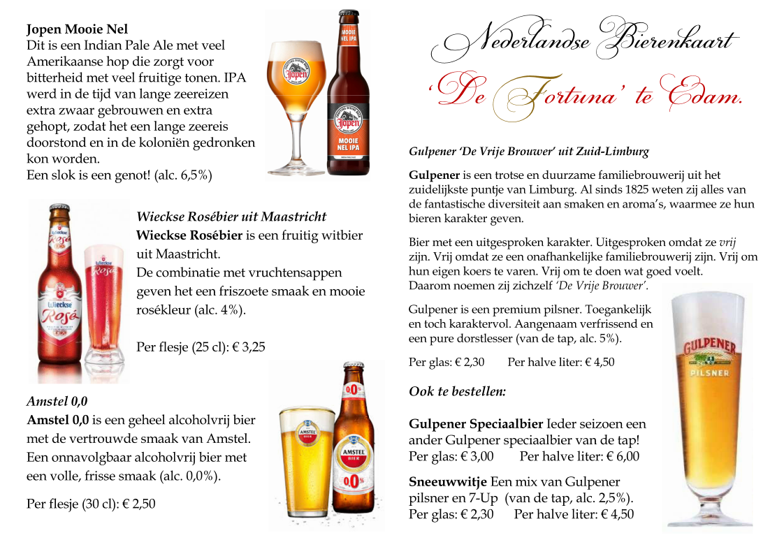 rest_de_fortuna's tweet photo. Onze bierkaart met uitsluitend Nederlands bieren. http://t.co/grzpNn9OYg
