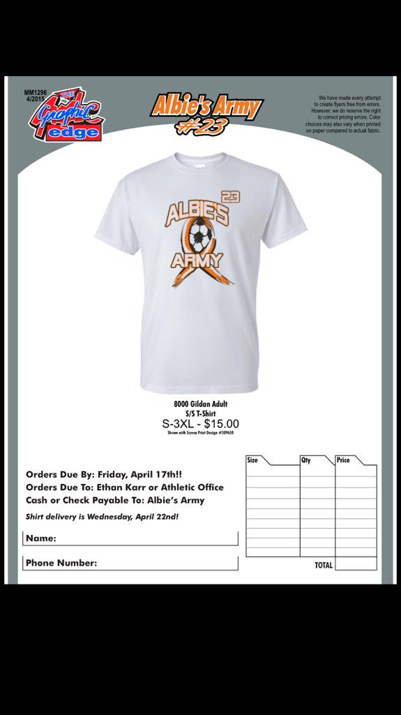 EthanCarKarr's tweet photo. Have to have the forms turned in tomorrow! Last day! #AlbiesArmy http://t.co/31ZuwkwtMv