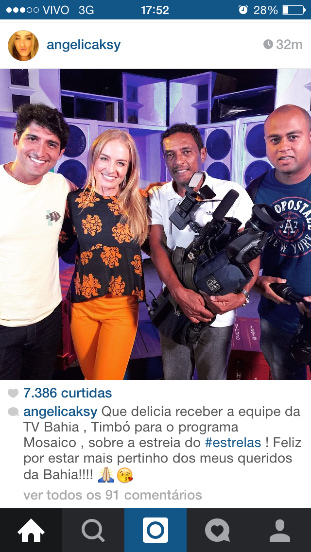 TVBahia's tweet photo. Timbó e Angélica! As estrelas da sua tarde de sábado <3 #mosaicobaiano #estrelas http://t.co/0GQ6VFrnSd