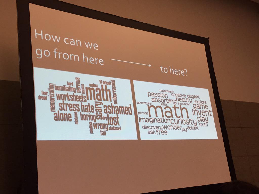 How can we go from here to here? @TracyZager at #SHADOWCON15 #NCTMBoston