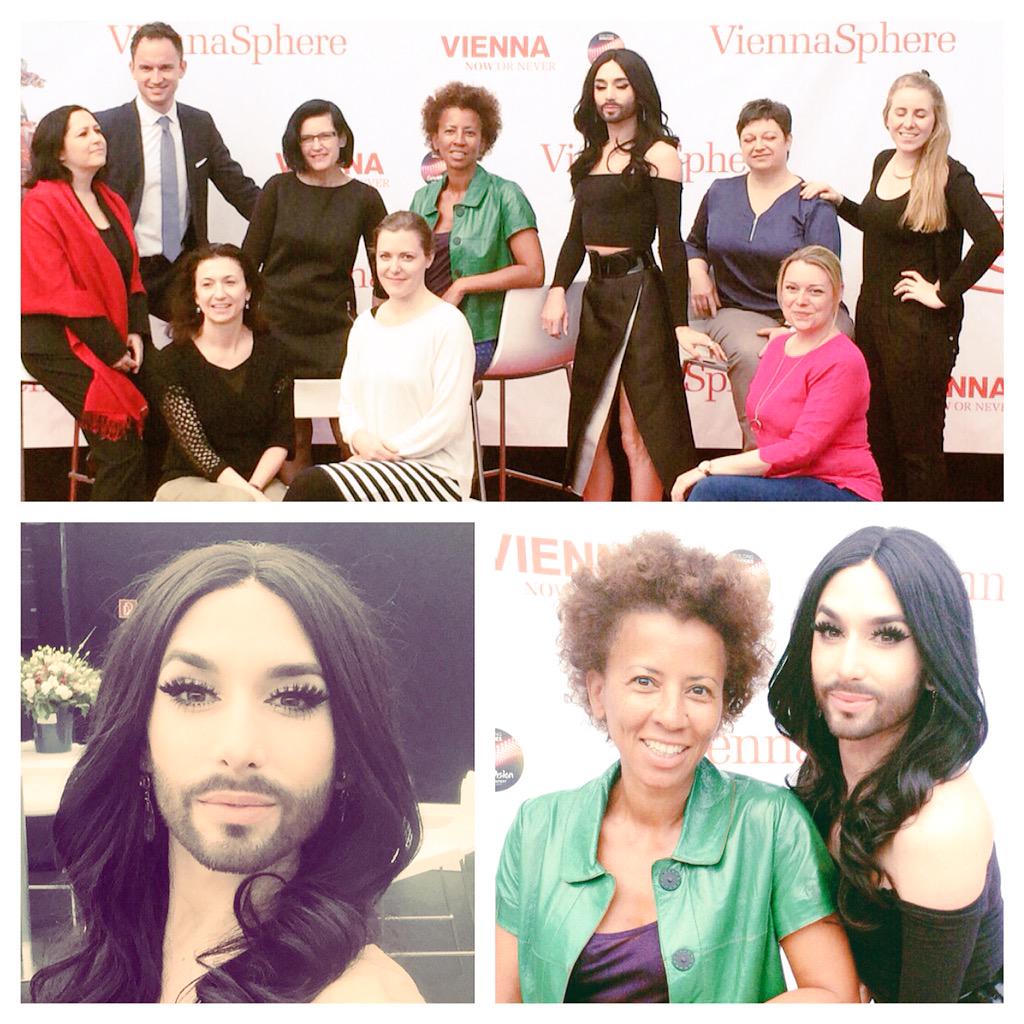 ConchitaWurst's tweet photo. Can't believe that was my last stop with #ViennaSphere in Berlin today... ❤️ #WeLoveVienna @WienInfoB2B http://t.co/0nwfqNsmiz