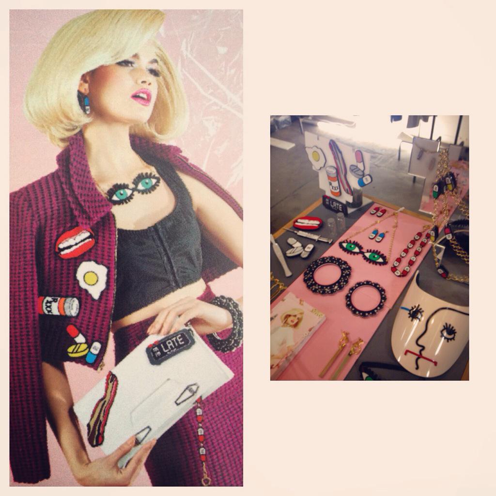 crisplanelles's tweet photo. Discovering 'Barbie Dysmorphia' by @islynyc with @intlplayground at @IPRfashion #AW15 #pressday @beautyrebelmag http://t.co/blx0qjCxGo