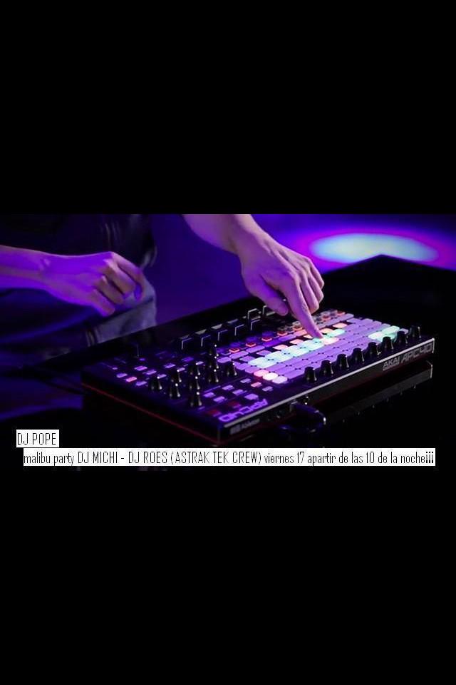 Mañana fiesta malibu paty a partir de las 02:00