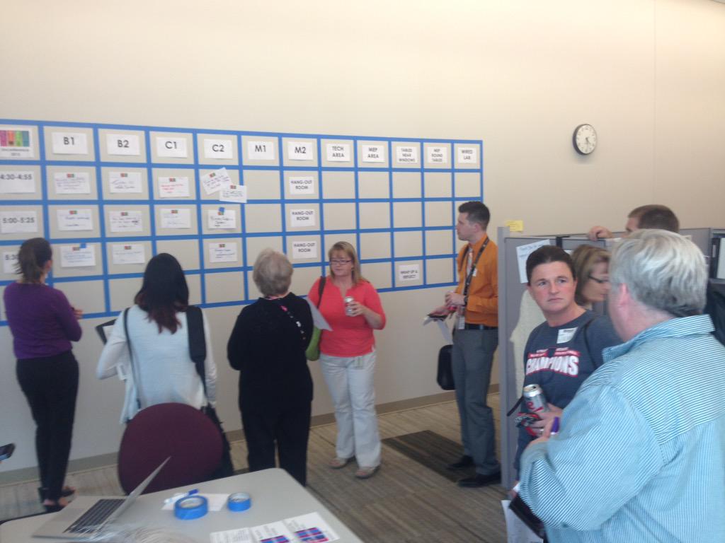 MelanieOlson_'s tweet photo. Millard STEM UnConference, checking out the schedule board! #mps_STEM #proud2bmps #mps2ed http://t.co/C9oIlxahf8