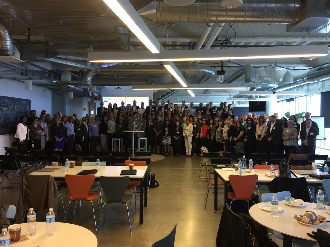 toddasevedo's tweet image. #ECSummit  The group hungry for lunch! #SAPHCM #SuccessFactors Core HCM in the Cloud. #hungrysmartpeoplepics