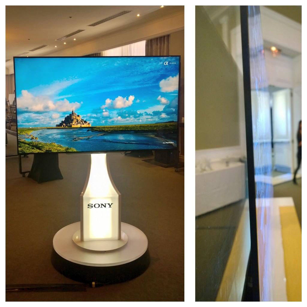 RichardandMarc's tweet photo. Now you see it, now you don't. This @sony_canada tv is crazy! #Impossiblythin #SonyVIP http://t.co/Wj0wpoRAGL