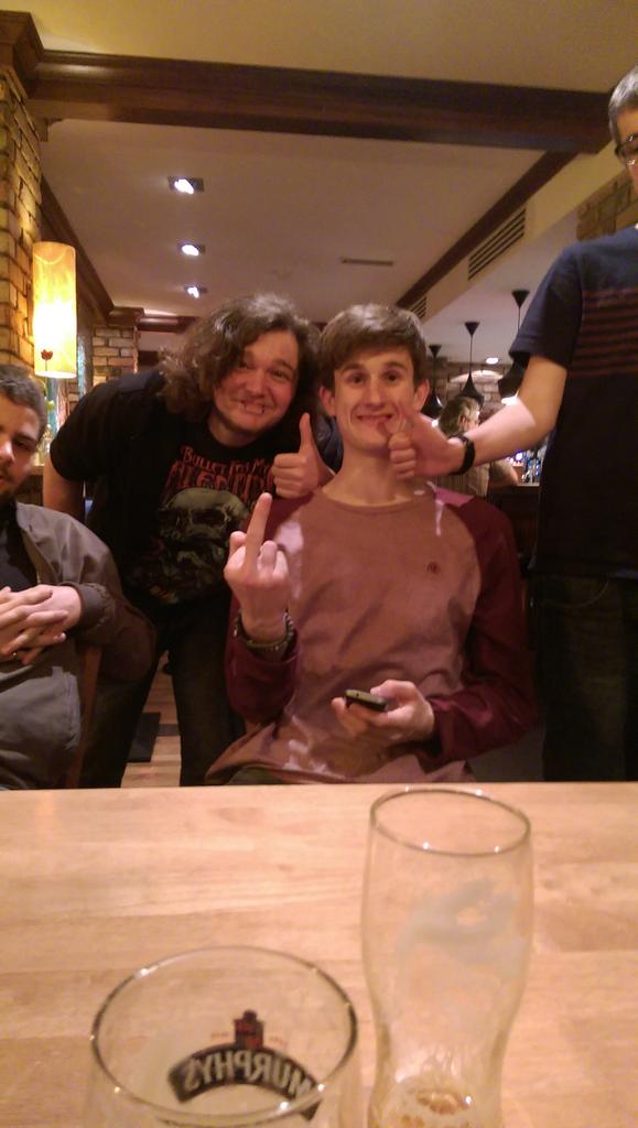 elliot_hoyle's tweet photo. #AUKillarneyHitsThePub... Tom may be struggling with the stout. http://t.co/Q2Xbv0PI8u