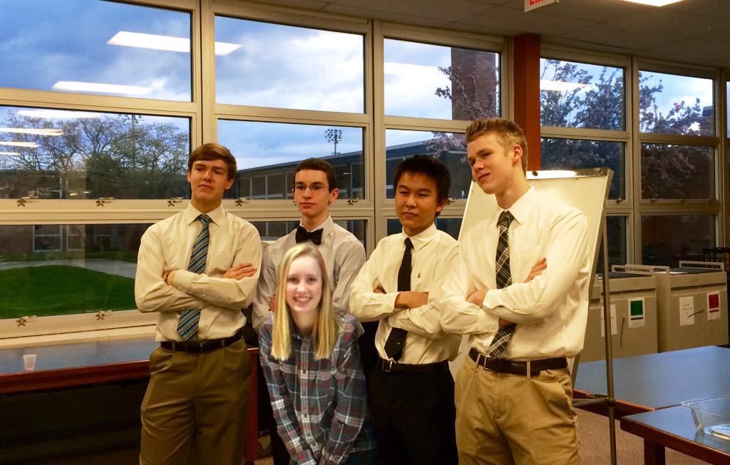ExamLather's tweet photo. The ExamLather team + Anna (in spirit) take the Cum Laude Society ceremony! #ExamLather http://t.co/gMOi9UZ2iH